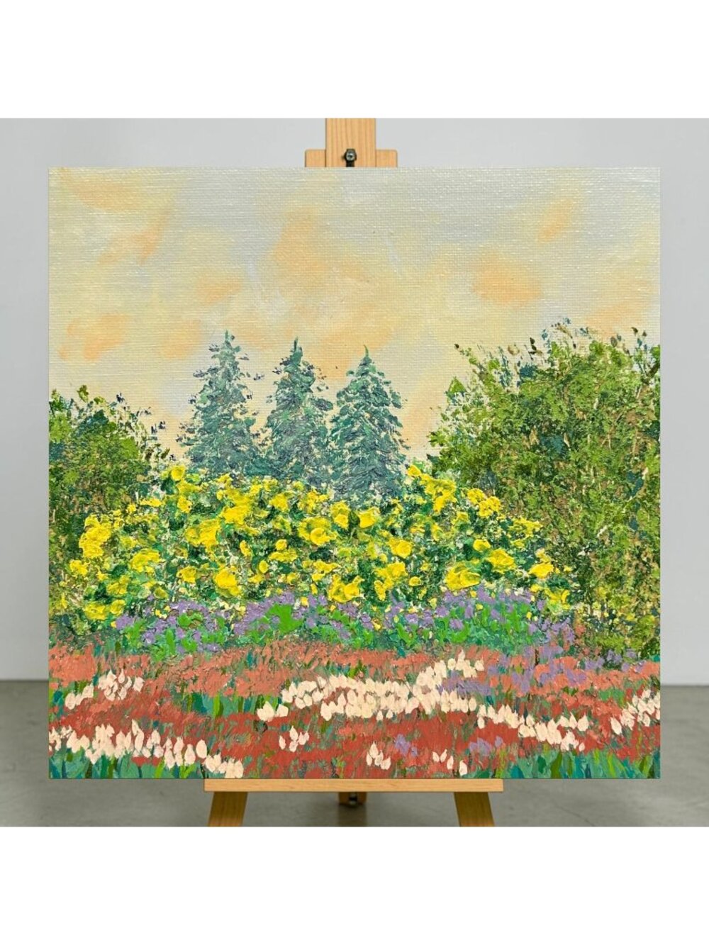 Nature's Bounty Acrylic Mixed Media Painting